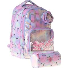 Kids Dream Çok Renkli Kız Çocuk Ilkokul Sırt Çantası ve Kalem Çantası Seti - SETKK-L5343C