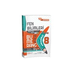 8. Sınıf Fen Bilimleri Etkinlikli Bumerang Serisi Günay Yayınları