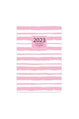 Keskin 8x12 Haftalık Cep Ajandası Pembe Çizgi