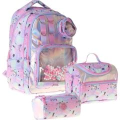 Kids Dream(Çok Renkli Renk) Kız Çocuk Üçlü Ilkokul Okul Çantası Seti/takımı - SETKK-L5343A