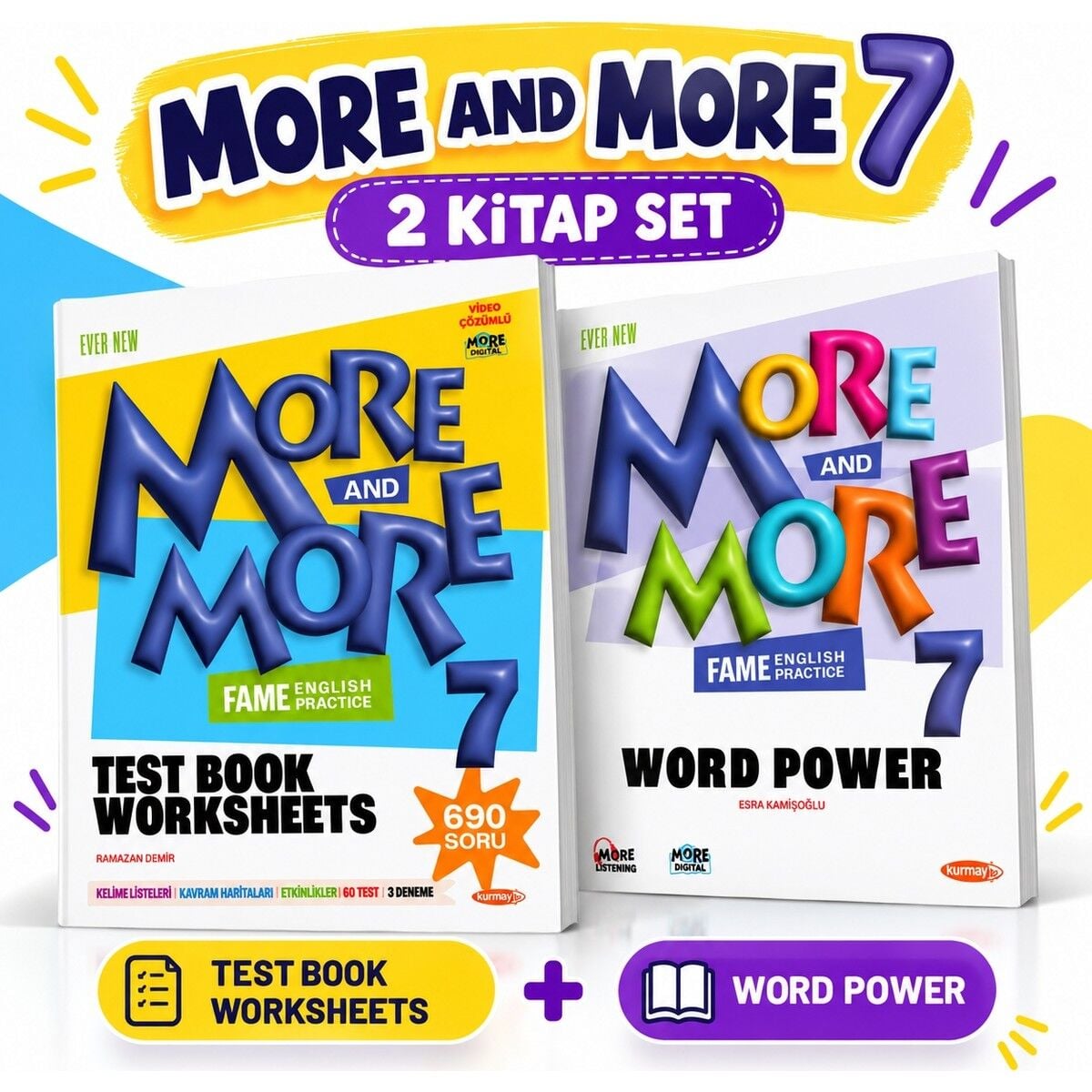 More And More 7. Sınıf Fenomen English Test Book Worksheets+7.sınıf More&more Wordpower