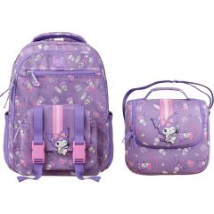 Kuromi Orijinal Lisanslı Çanta + Beslenme Çantası Set İ-2
