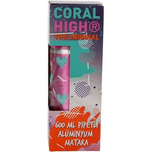 Coral Hıgh Pipetli Alüminyum Matara (600ml)