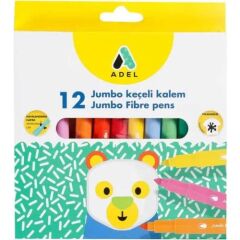 Adel Jumbo Keçeli Kalem, 12li
