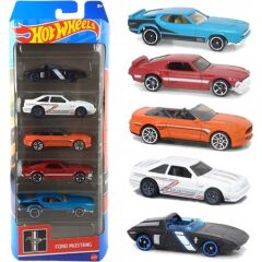 Mattel Ford Mustang - Hot Wheels 5’li Araba Seti - HFV92