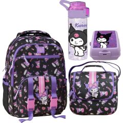 Orijinal Lisanslı Çanta + Beslenme Çantası + Suluk + Beslenme Kutusu Set K-1