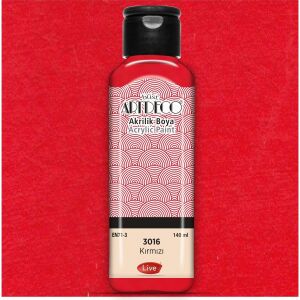 Artdeco Akrilik Boya 140 Ml Kırmızı