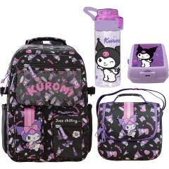 Orijinal Lisanslı Çanta + Beslenme Çantası + Suluk + Beslenme Kutusu Set L-1