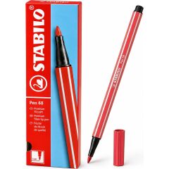 Keçe Uçlu Boya Kalemi 1 mm Pas Kırmızısı 68/47 10 Lu Paket