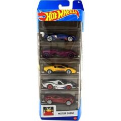 Hot Wheels 5'li Araba Seti -Motor Show 01806-HLY63