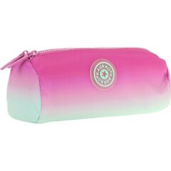 Kaukko Iki Bölmeli Kız Çocuk Okul Kalem Çantası - Pembe Turkuaz - K2709