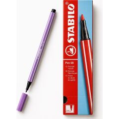 Keçe Uçlu Boya Kalemi 1 mm Gri Menekşe 68/62 10 Lu Paket