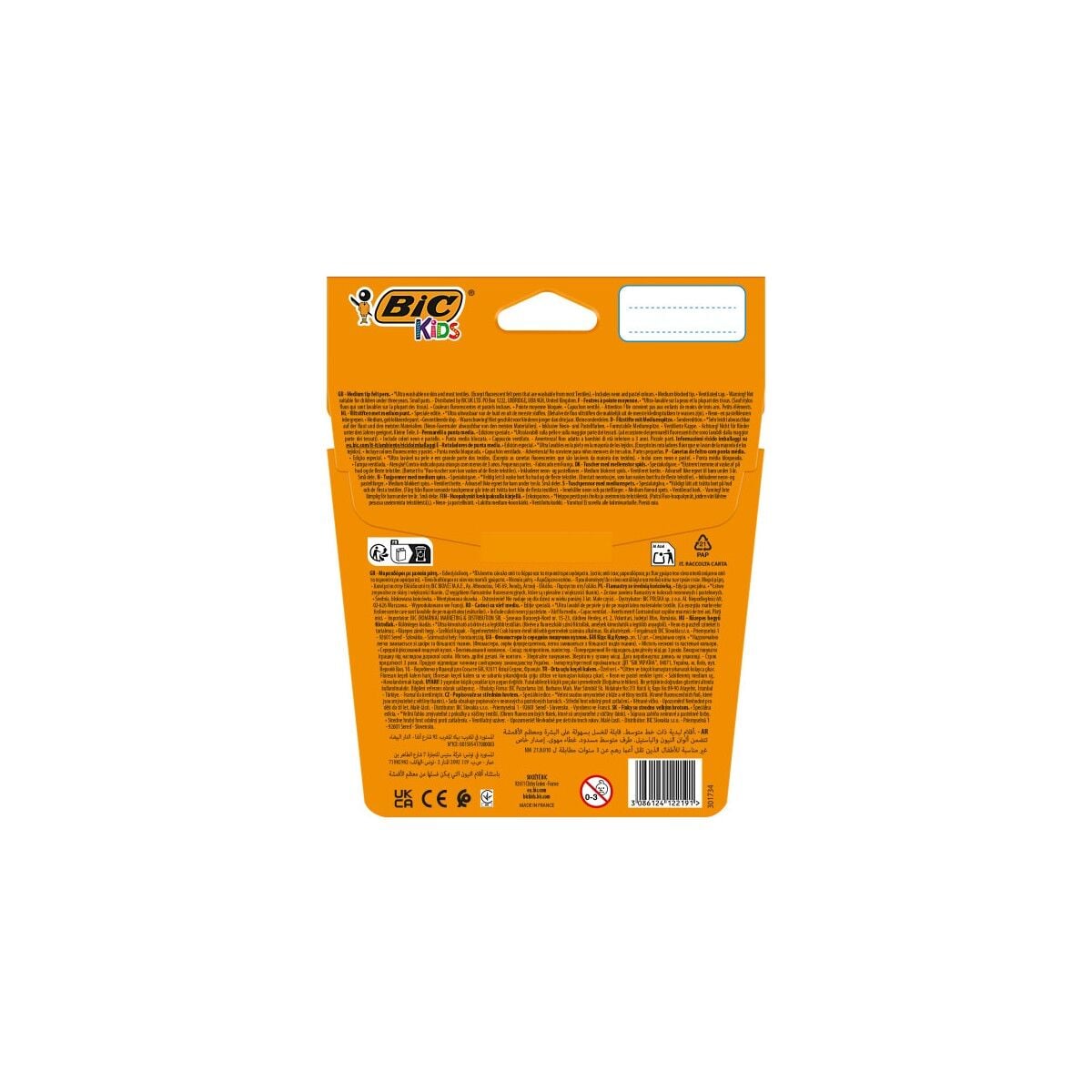 Bic Cosmo Keçeli Boya Kalemi 12 Renk (6 Standart + 3 Neon 3 Pastel)