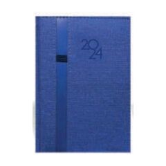 Liz Thermo Deri Kalemlikli Ajanda Mavi