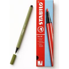 Keçe Uçlu Boya Kalemi 1 mm Yosun Yeşili 68/35 10 Lu Paket