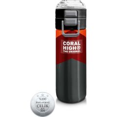Coral High Kids Turuncu Bordo Desenli Pipetli ve Direkt Içim Çelik Termos 500 ml 31892