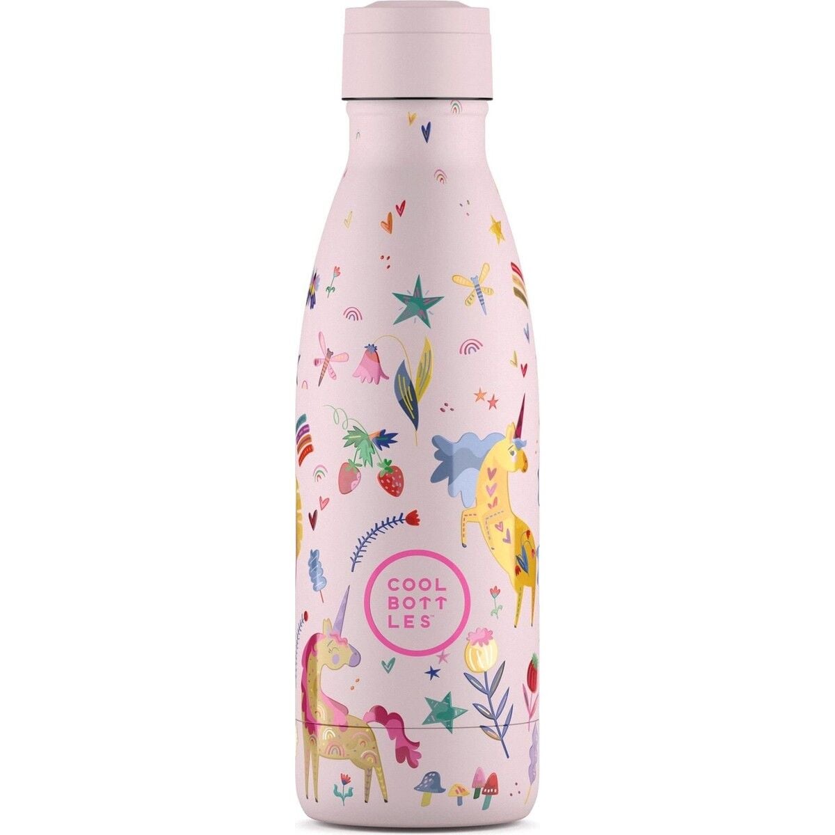 Cool Bottles Çelik Termos Pipetli Matara - The Kids Bottle - Funny Unicorns 350ml