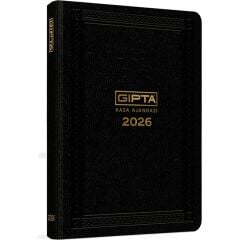 Gıpta 2026 Ciltli Sert Kapak Ticari Kasa Ajandası 17X24 cm 432 Sayfa (111-TCK) Siyah