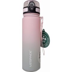 Uzspace Tritan Su Matarası 500ML VGN3026 Pink-Grey