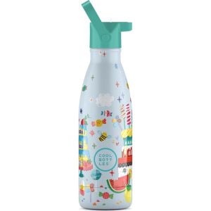 Cool Bottles Çelik Termos Pipetli Matara - The Kids Bottle - Candy Land 350ml