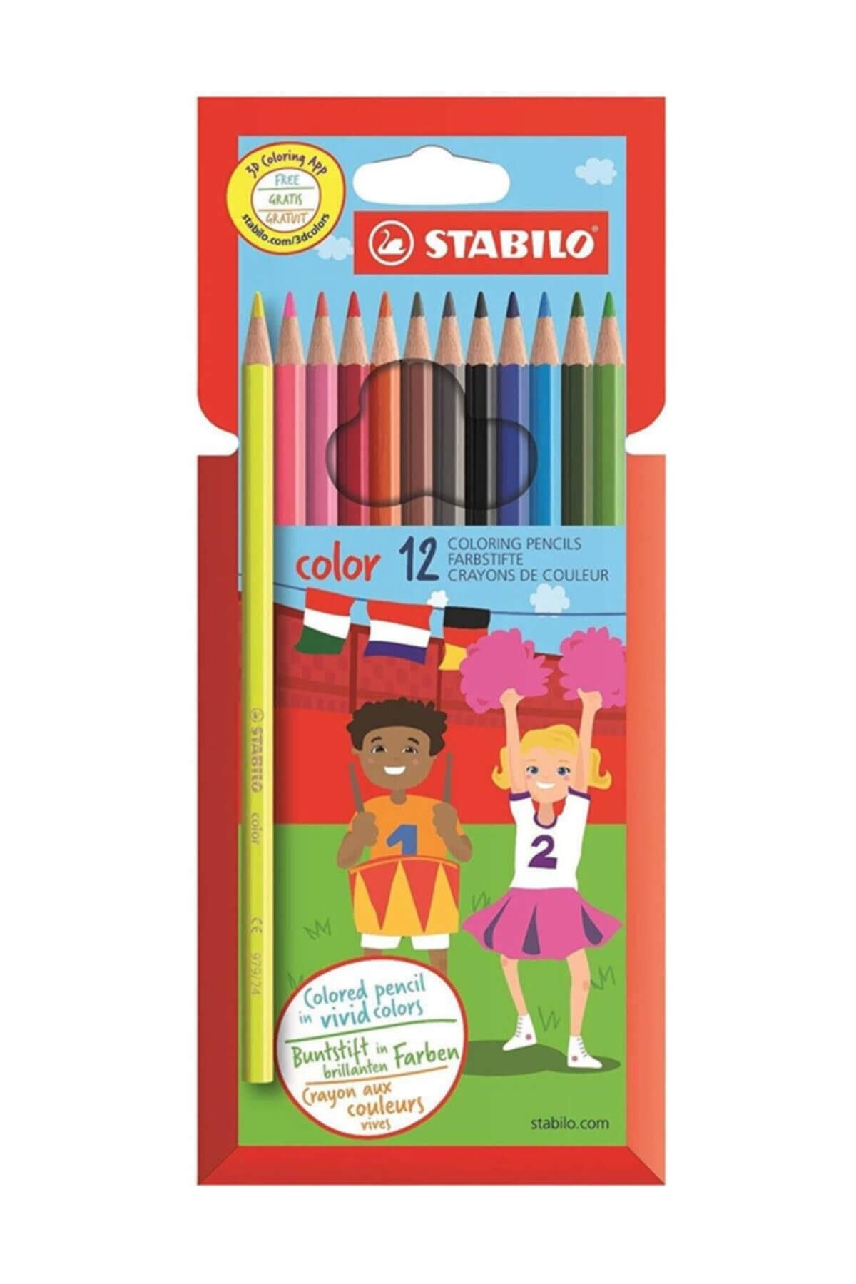 Stabılo 12 Lü  Kuru Boya