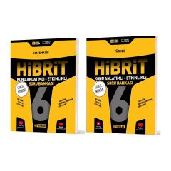 2026 6. Sınıf Matematik + Türkçe Hibrit - Konu Seti 2 Kitap