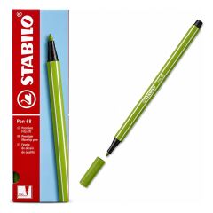 Keçe Uçlu Boya Kalemi 1 mm Bataklık Yeşili 68/37 10 Lu Paket