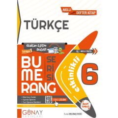 Günay Yayınları Gün&Ay Yayınları 6. Sınıf Bumerang Etkinlikli Türkçe