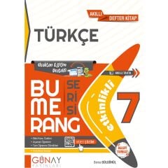 Günay Yayınları Gün&Ay Yayınları 7. Sınıf Bumerang Etkinlikli Türkçe