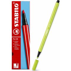 Keçe Uçlu Boya Kalemi 1 mm Lime Yeşili 68/14 10 Lu Paket