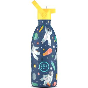 Cool Bottles Çelik Termos Pipetli Matara - The Kids Bottle - Galactic Ride 500ml