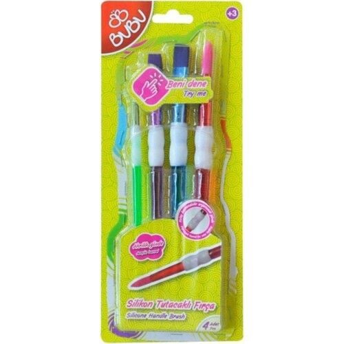 Bu-Bu Renkli Fırça Seti 4 Lü