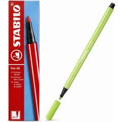 Keçe Uçlu Boya Kalemi 1 mm Fıstık Yeşili 68/34 10 Lu Paket