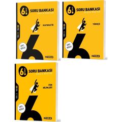 2026 6. Sınıf Matematik + Türkçe + Fen Soru Bankası Seti 3 Kitap