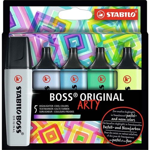 Stabilo Boss Orıgınal Arty Soğuk  5lı Set