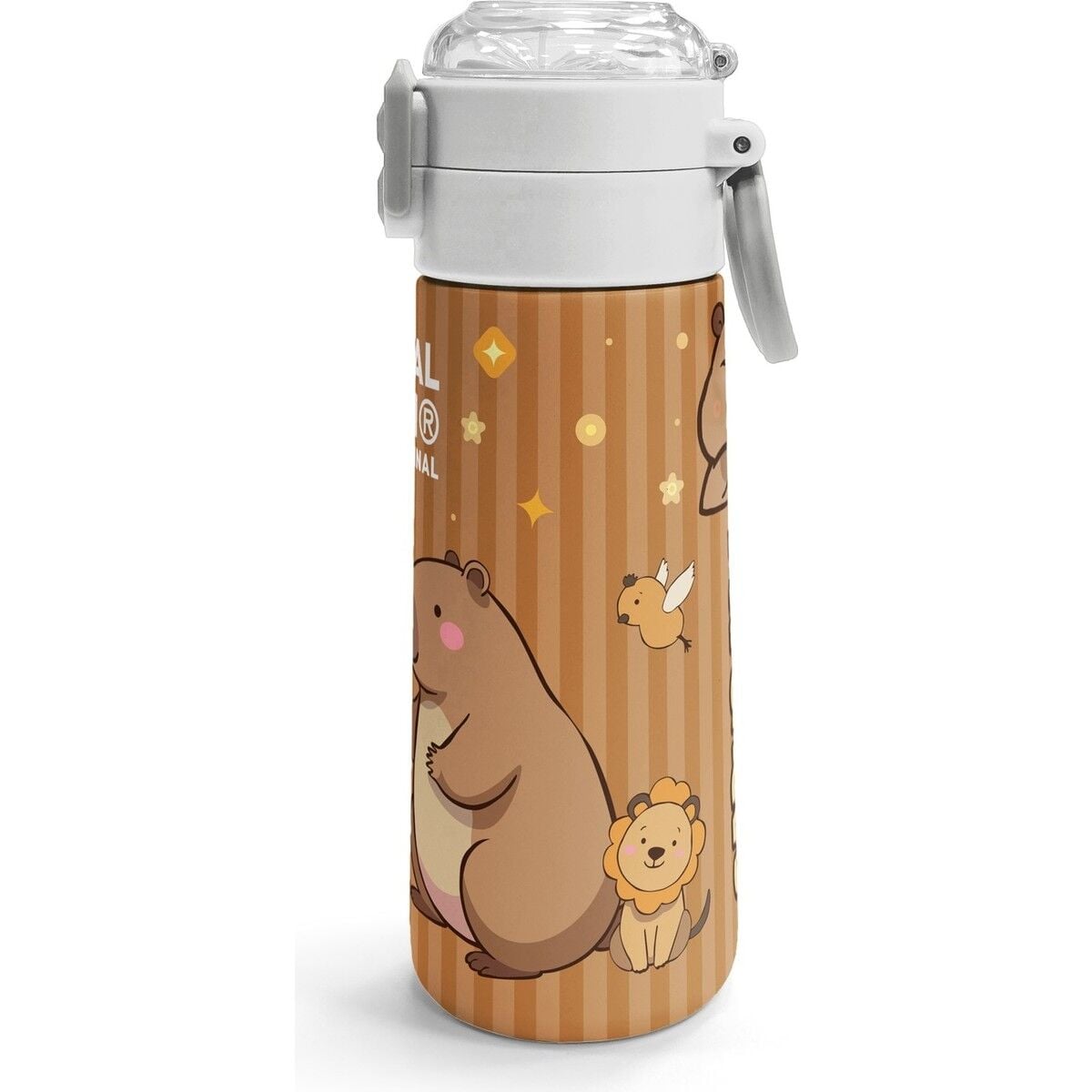 Coral High Kids Kapibara Desenli Pipetli ve Direkt Içim Çelik Termos 500 ml 31790