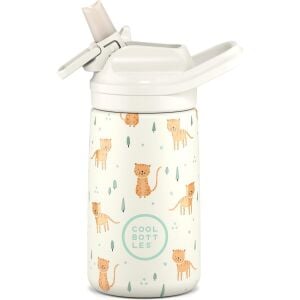 Cool Bottles Çelik Termos Pipetli Matara - The Kiddie Bottle - Whisker Kittens 350ml
