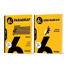 2026 6. Sınıf Paragraf + Sosyal Bilgiler Soru Bankası Seti 2 Kitap