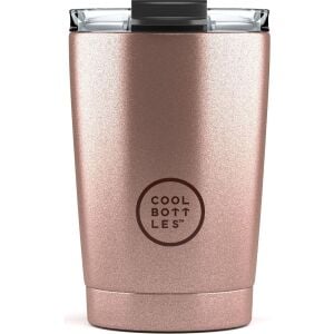 Cool Bottles Çelik Termos Bardak Matara - The Tumbler - Metallic Rose 330ml