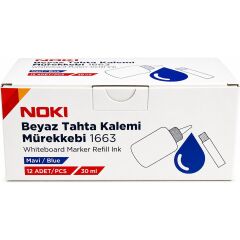 Tahta Kalem Mürekkebi Mavi 12 Li Paket