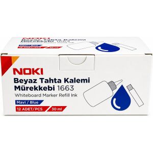 Tahta Kalem Mürekkebi Mavi 12 Li Paket