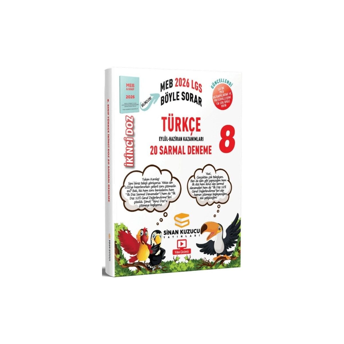 Sinan Kuzucu Yayınları 2026 8. Sınıf Türkçe Ikinci Doz Sarmal Branş Denemeleri