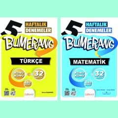 Gün&Ay Yayınları 5. Sınıf Bumerang Türkçe ve Matematik Deneme Seti