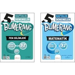 Bumerang Deneme Seti 2 Kitap Matematik - Fen