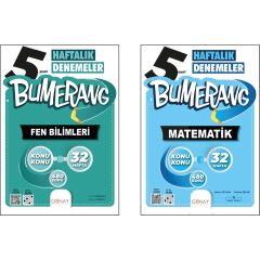 Günay Yayınları Bumerang Deneme Seti 2 Kitap Matematik - Fen
