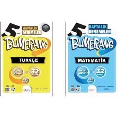 Bumerang Deneme Seti 2 Kitap Matematik - Türkçe