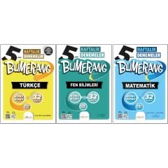 Günay Yayınları Bumerang Deneme Seti 3 Kitap Matematik - Türkçe - Fen