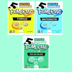 Gün&Ay Yayınları 5. Sınıf Bumerang Türkçe Matematik Fen Bilimleri Deneme Seti