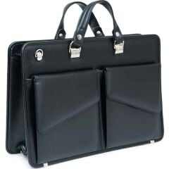 5160 Kıng Çift Saplı Evrak Çantası Siyah