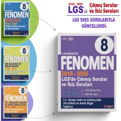 Fenomen 8 LGS (İnkılap-Din-İngilizce) Çıkmış Sorular Ve İkiz Sorular Seti (2018-2025))